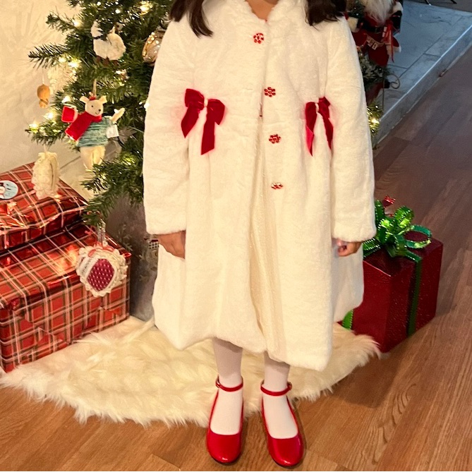Size 6 Christmas Dress With Jacket Girl
